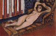 Henri Matisse Nu au Canape-Harmonie en Rouge oil painting reproduction